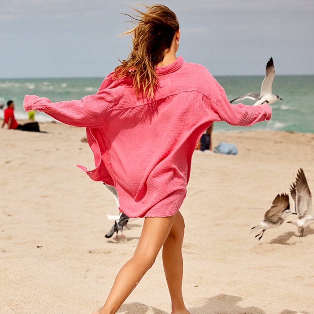 Aerie Pool to Party Cover up Top and Shorts